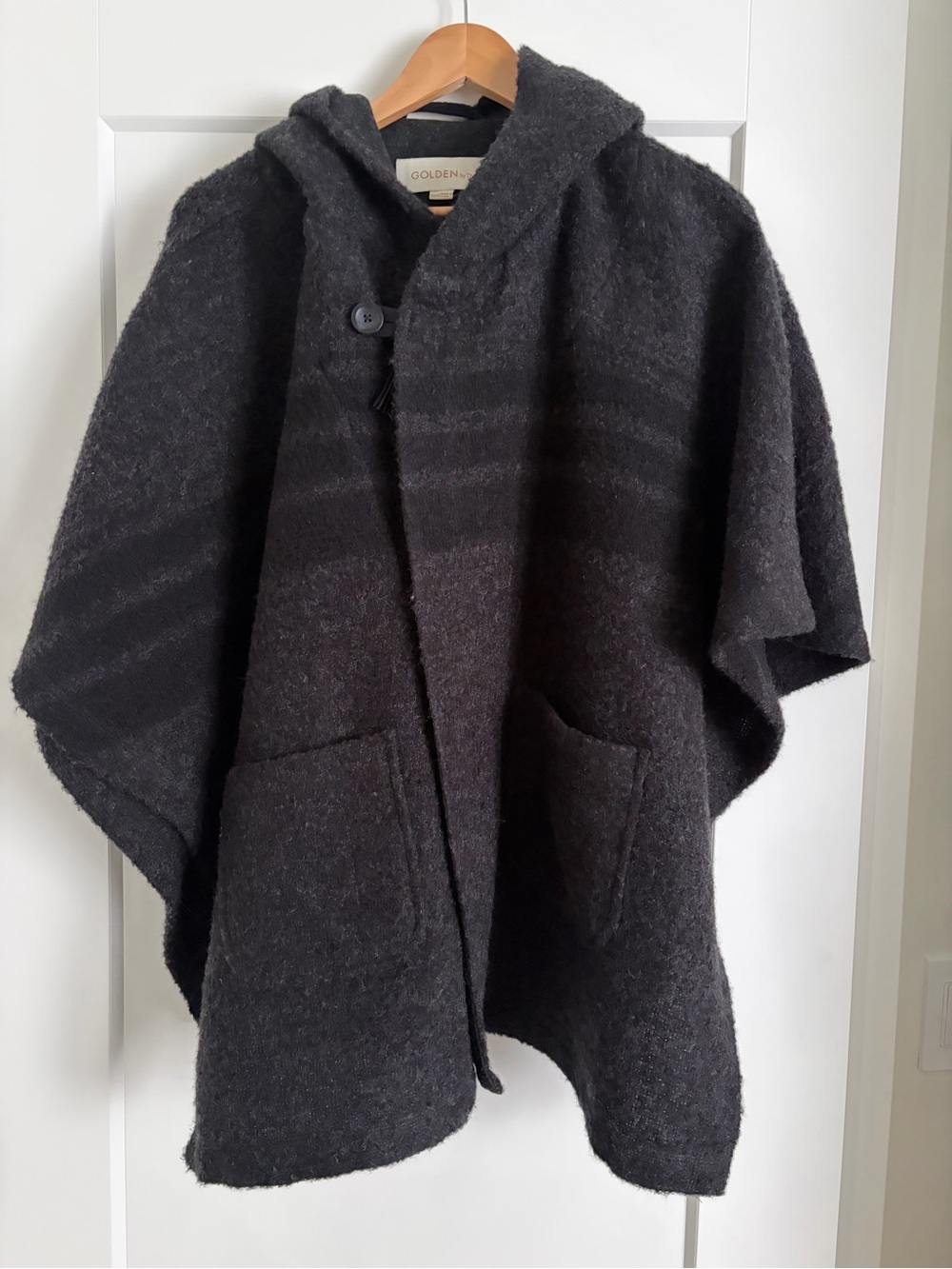 Golden by TNA Hooded Wool Blend Cape